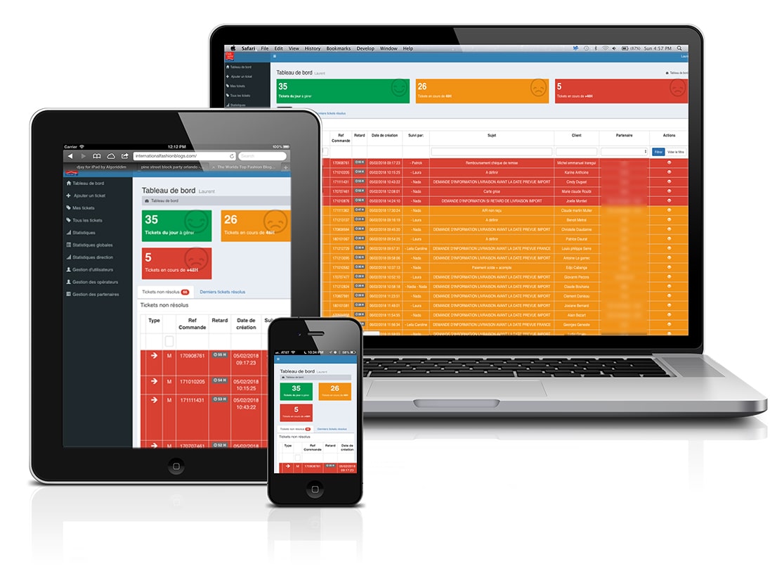 Organisation et suivi logistique par tickets